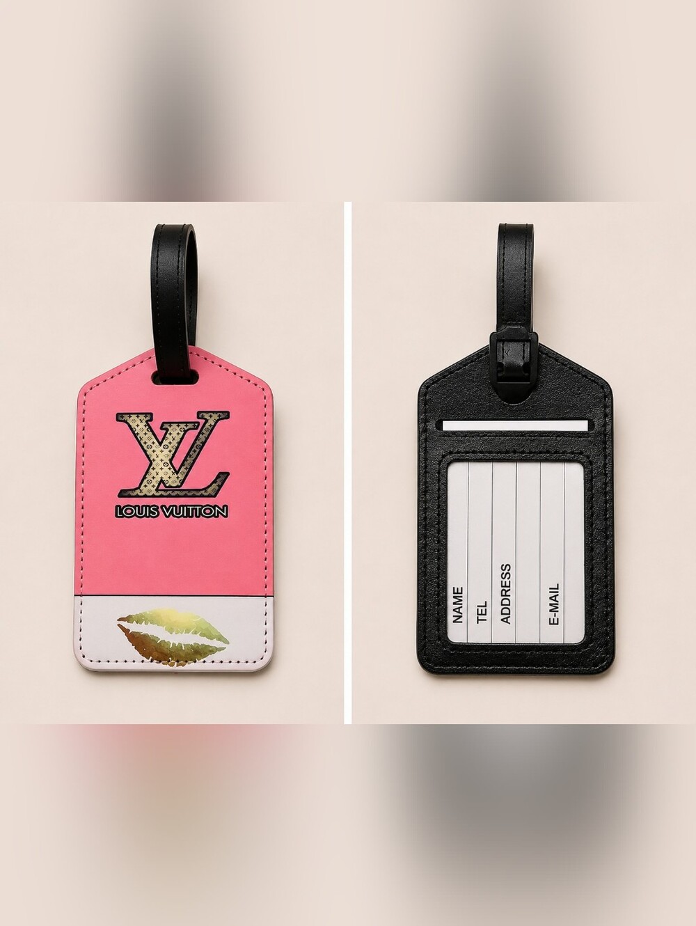 Luggage Tag With Black Strap